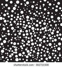 Seamless pattern with white circles. Vector illustration