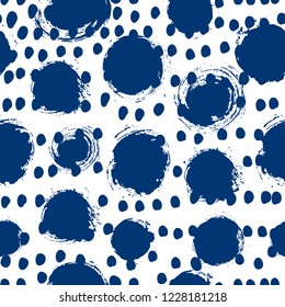 Seamless pattern white color blot .