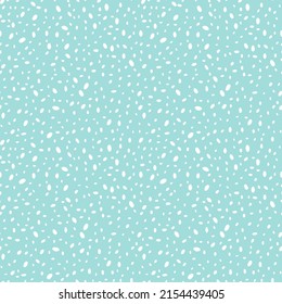 Seamless pattern with white confetti spots and blue background