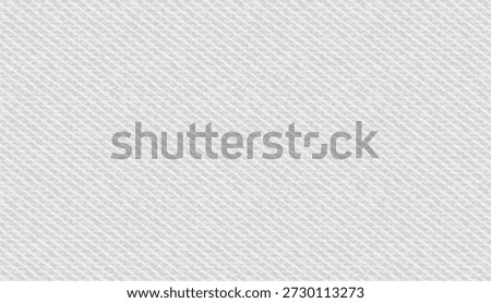Seamless pattern of white denim fabric texture. Cloud dancer color jean cloth background. White cotton material seamless pattern for casual apparel. Light denim cloth surface, vector illustration