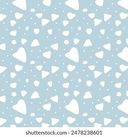 seamless pattern with white dot on blue background.Design for print,wallpaper.pattern,fabric.