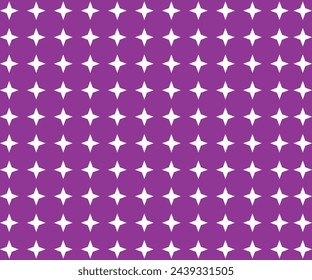 Seamless pattern white hand drawn cute stars on pink background. For children, kids textile. Pastel colors wrapping paper, wallpaper, background. Vector illustration nursery, baby, girl.