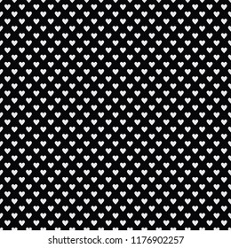 Seamless pattern of white heart icon symbol.vector illustration.