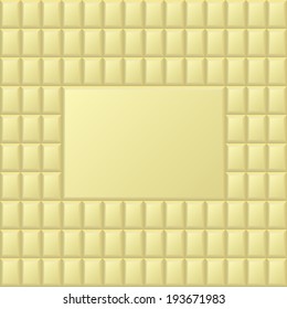 Seamless pattern of white milk chocolate bar