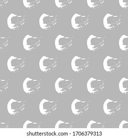 Seamless pattern with  white paints