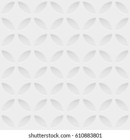 Seamless pattern with white relief ornate