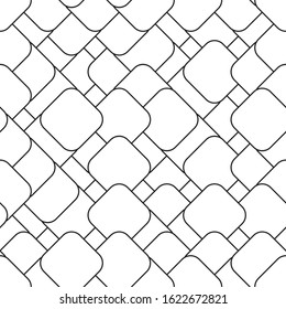 Seamless pattern with white rounded squares.