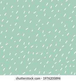 Seamless pattern with white sprinkles. Donuts glaze, dessert background. Sweet confetti on green  chocolate glaze background. Vector Illustration for holiday designs, party, birthday, invitation.
