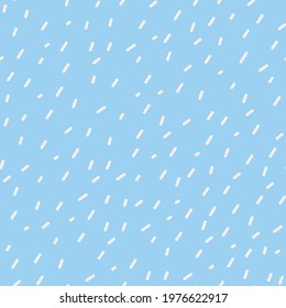 Seamless pattern with white sprinkles. Donuts glaze, dessert background. Sweet confetti on blue  chocolate glaze background. Vector Illustration for holiday designs, party, birthday, invitation.
