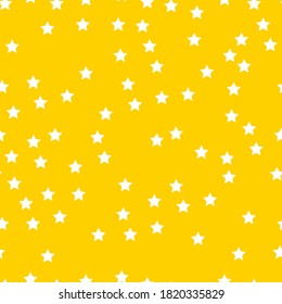 seamless pattern white stars on color background