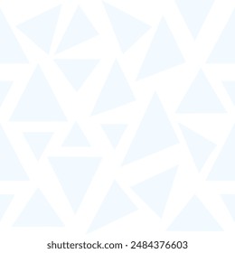 A seamless pattern of white triangles set against a white background