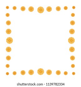 Seamless pattern of whole and cut oranges on a white background. Fruit. Design for textiles, posters, banners. Vector illustration.