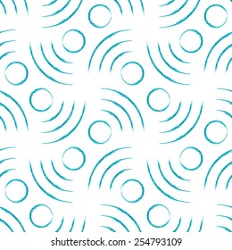 seamless pattern with wifi waves symbol. abstract background design