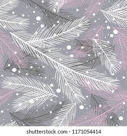 seamless pattern wiht tree branches.