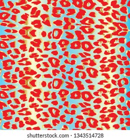 Seamless pattern wild animal skin of gepard, leopard, cheetah. Seamless fashion pattern