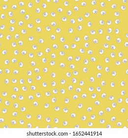 Patrón inoxidable con flores silvestres. Flores, hojas de fondo. Patrón colorido abstracto en estilo floral. Idea para material, pañuelo, tela, textil, papel pintado, papel envuelto. Vector