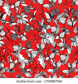 Patrón sin problemas con flores silvestres. cardo para cosméticos. aceite esencial natural. dibuja con un lápiz. Modalidades florales para textiles, papel pintado, embalaje. diuréticos, antidepresivos.