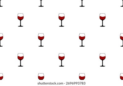 padrão sem costura com vinho ou álcool