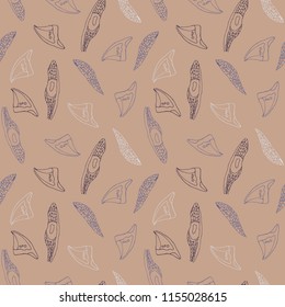 seamless pattern with wings of dragonflies and butterflies