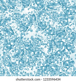 Seamless pattern. Winter colors. Broken pentagons. Square suns and hatching. Camouflage style.