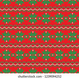 Seamless pattern of winter holiday background. Merry Christmas and Happy New Year Collection. - Vector
