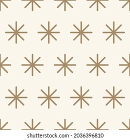 Seamless pattern with winter holiday icons. Merry Christmas and Happy New Year decorative background. Vector illustration.