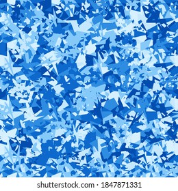 Patrón sin foco. Los colores del invierno y el hielo. Tonos azules.