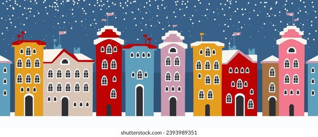 Nahtlose Muster Winterlandschaft, Weihnachten Neujahr