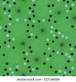 Seamless pattern of winter motifs, snow.