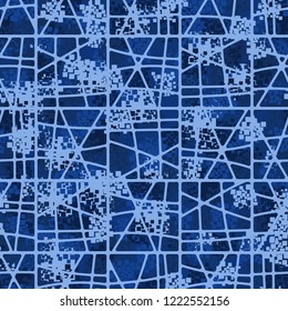 Seamless pattern with winter paints. Camouflage. Simple editing is possible.