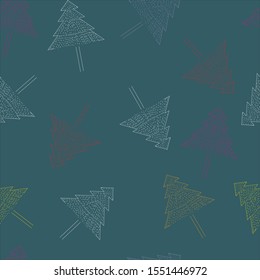 Seamless pattern winter season in colorful theme. Can use for print, template, fabric, presentation, textile, banner, poster, wallpaper