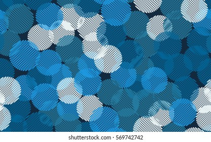 Seamless pattern. Wire wheels. The shaded circle. Random order. Chaotic spread. Fashion camouflage.
