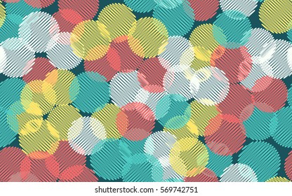 Seamless pattern. Wire wheels. The shaded circle. Random order. Chaotic spread. Fashion camouflage.
