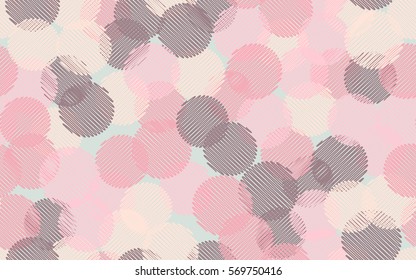Seamless pattern. Wire wheels. The shaded circle. Random order. Chaotic spread. Fashion camouflage.