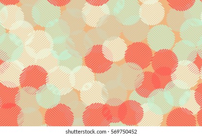 Seamless pattern. Wire wheels. The shaded circle. Random order. Chaotic spread. Fashion camouflage.