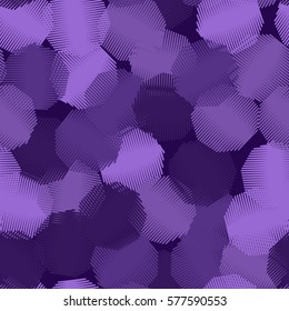 Seamless pattern. Wire wheels. The shaded heptahedrons. Random order. Chaotic 
spread. Fashion camouflage.