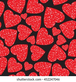 seamless pattern wish hearts Valentine design. Design template for holiday and wedding card, wallpaper, background. pattern for girl 