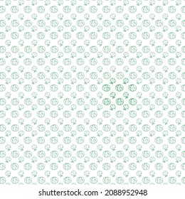 Seamless pattern without background of living green earth and wood for use in modern design of paper, plastic, textile and digital products