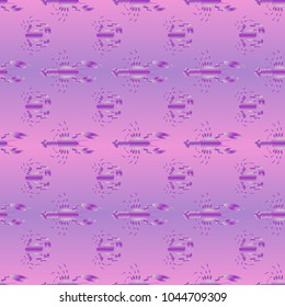 Seamless pattern witn marine crab and lobster.