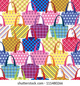 seamless pattern with womens bags