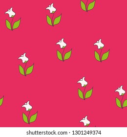 Seamless pattern for Women's Day. Vector.