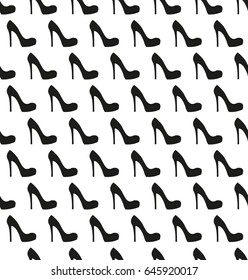 Seamless pattern women's shoes