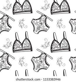 Seamless pattern women's underwear