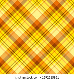 Patrón sin foco en los maravillosos colores amarillo y naranja brillante para machacar, tela, textil, ropa, mantel y otras cosas. Imagen vectorial. 2