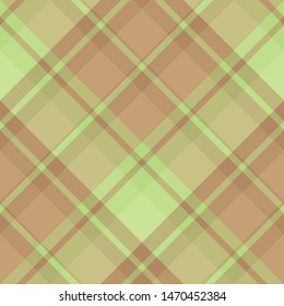 Seamless pattern in wonderful brown and green colors for plaid, fabric, textile, clothes, tablecloth and other things. Vector image. 2