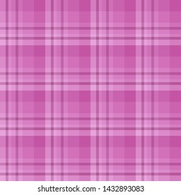Seamless pattern in wonderful creative bright pink colors for plaid, fabric, textile, clothes, tablecloth and other things. Vector image. 