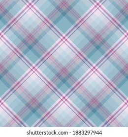 Seamless pattern in wonderful discreet blue and purple colors for plaid, fabric, textile, clothes, tablecloth and other things. Vector image. 2
