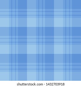 Seamless pattern in wonderful evening blue colors for plaid, fabric, textile, clothes, tablecloth and other things. Vector image. 