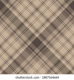 Seamless pattern in wonderful light and dark beige colors for plaid, fabric, textile, clothes, tablecloth and other things. Vector image. 2