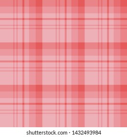 Seamless pattern in wonderful warm pink colors for plaid, fabric, textile, clothes, tablecloth and other things. Vector image. 